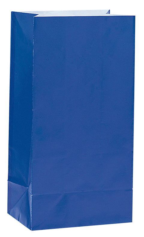 Paperinen lahjapussi, sininen 12 kpl/pkt