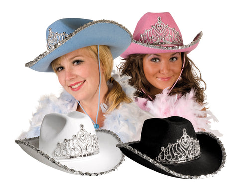 Hattu Cowboy prinsessa 1 kpl, lajitelmatuote 4 eri väriä