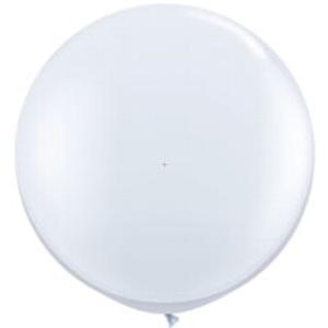 100 cm valkoinen ilmapallo 2 kpl/pss