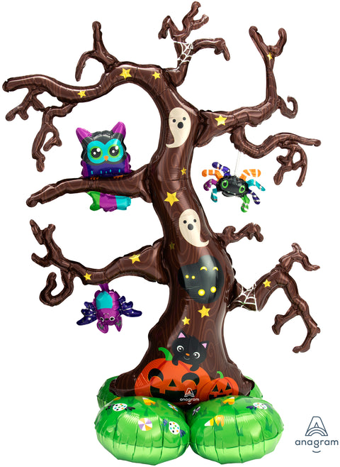 Halloween puu ilmatäytteinen foliopallo 125 cm