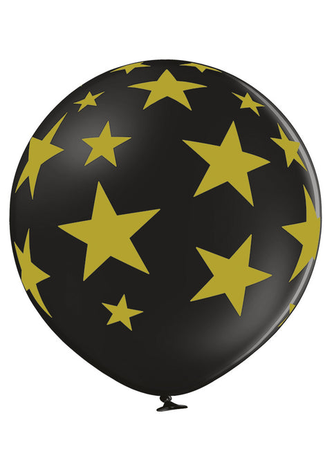 Tähdet jätti-ilmapallo 60 cm musta
