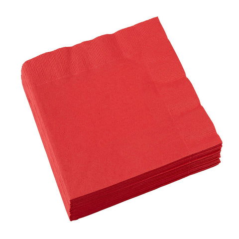 Suuri lautasliina, punainen 20 kpl/pkt
