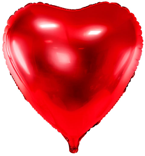 Sydän punainen 72 x 73 cm erikoismuotofolio