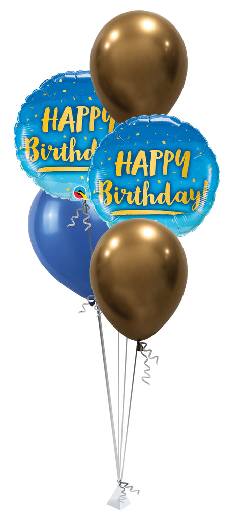 Palloboxi ilmapalloasetelma, Happy Birthday sininen L