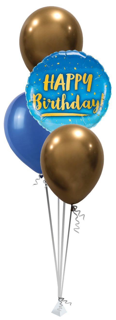 Palloboxi ilmapalloasetelma, Happy Birthday sininen M