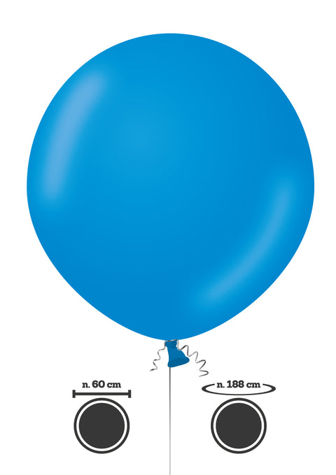 60 cm sininen jättikumipallo
