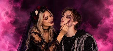 Juhlamaailma: Halloween Näin teet aidonnäköiset tekohaavat-blogin kuvituskuva.
