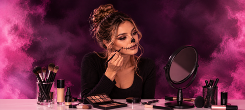Juhlamaailma: Halloween-maskeeraus aloittelijalle blogin kuvituskuva.