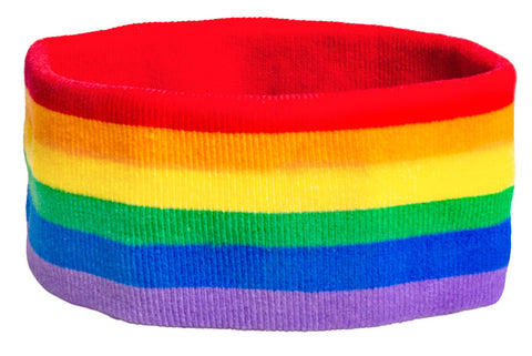 Hikinauhat sateenkaari ranteisiin ja otsalle