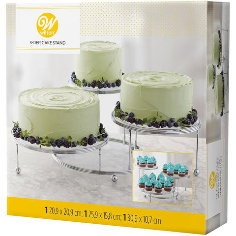 Wiltonin Cakes'N More™ 3-tasoinen teline