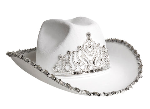 Cowboy hattu prinsessa, valkoinen