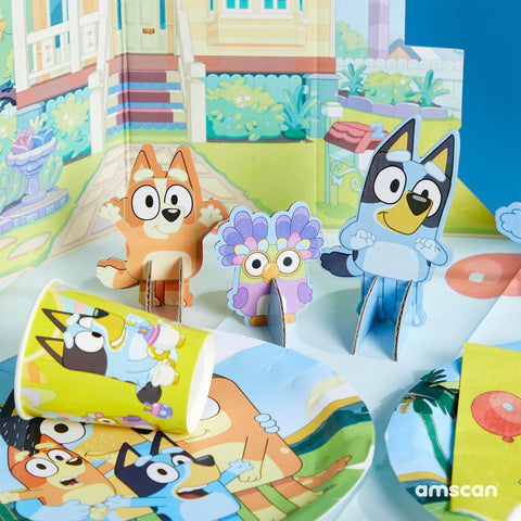 Bluey pöytäkoristesetti, 7 osaa