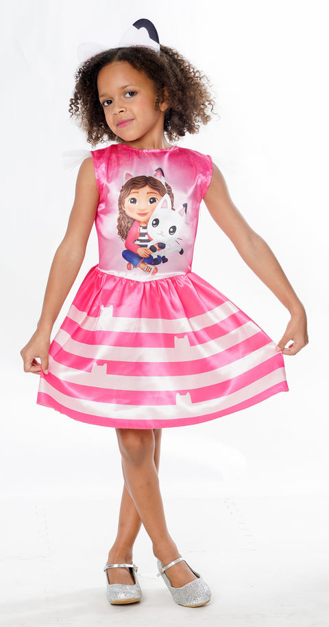 Gabby's Dollhouse asu; mekko ja panta 98-110 cm