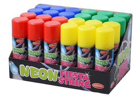 Sprayserpentiinipullolajitelma Neon 70 ml, 4 väriä