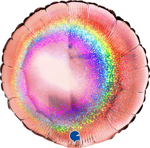 Ruusukulta hologrammi pyöreä foliopallo