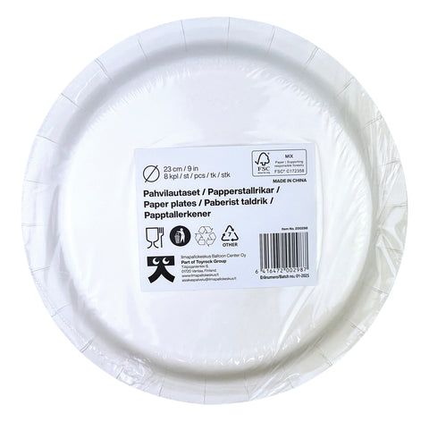 Rapu pahvilautanen 23 cm 8 kpl/pkt