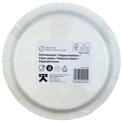 Muumi pahvilautanen 23 cm 8 kpl/pkt