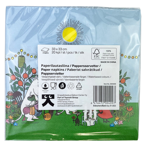 Muumi lautasliina 33 x 33 cm 20 kpl/pkt