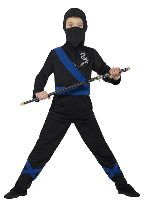 Ninja taistelija lasten naamiaisasu