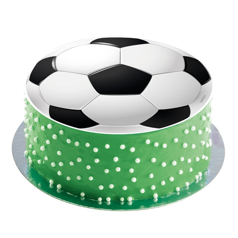 Jalkapallo 15,5 cm syötävä kakkukuva