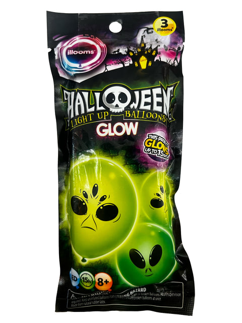 ILLOOMS BALLOONS ilmapallo Alien 3kpl/pkt