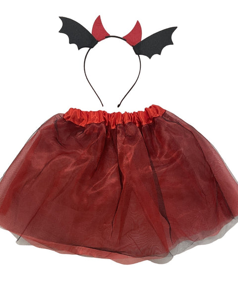 Lepakko lasten asusetti; panta ja hame