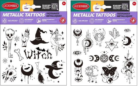 Siirtokuvat metalliset lajitelmatuote, 2 erilaista