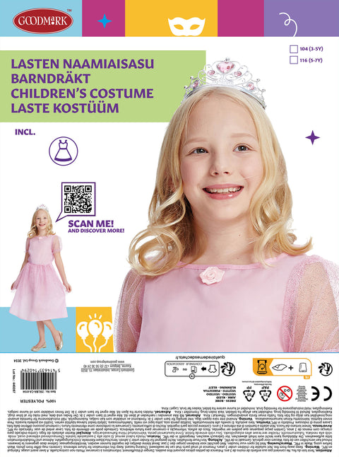 Prinsessa-asu lasten  104 cm