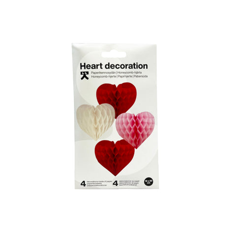 Paperikenno sydämet 4 kpl/pkt