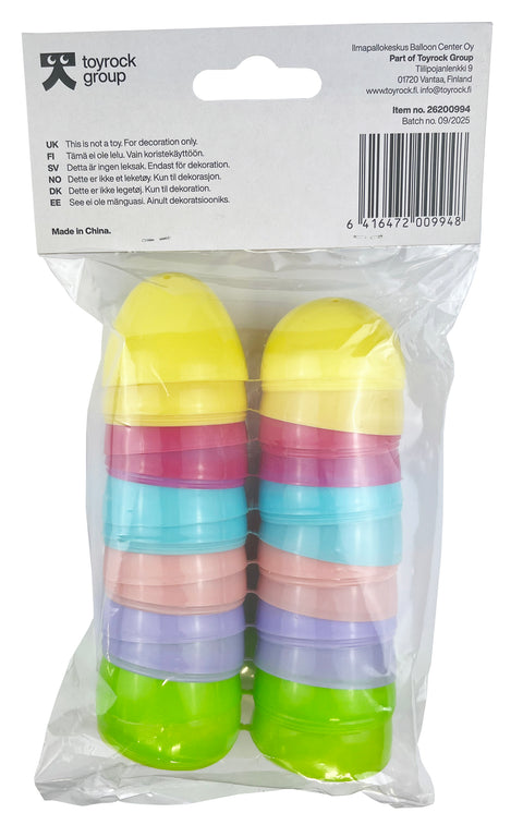 Täytettävät pääsiäismunakoristeet 12 kpl/pkt