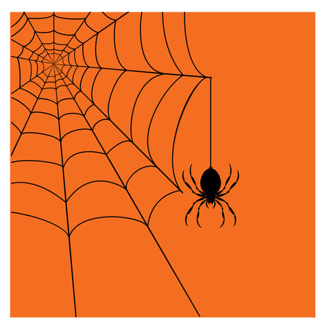 Halloween hämähäkinseitti suuri lautasliina 20 kpl/pkt
