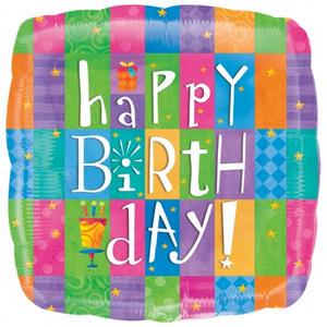 Synttäriruudut foliopallo