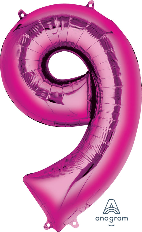 Numerofolio 9 pinkki 86 cm