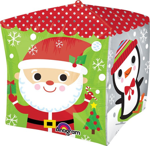 Jouluhahmot kuutio 3D muotofoliopallo