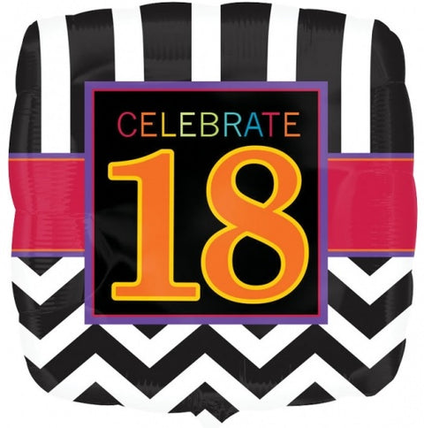 Happy Birthday celebrate 18 foliopallo