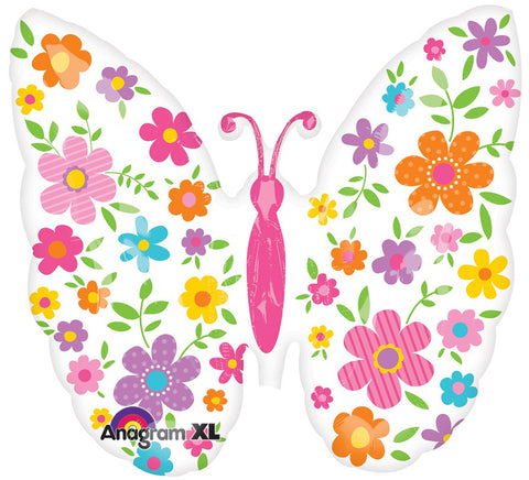 Kukkaisperhonen muotofoliopallo