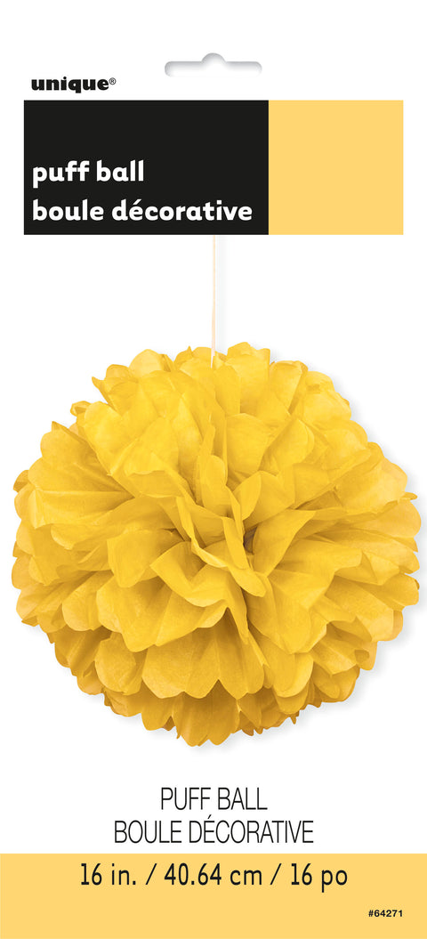 Pom Pom keltainen koriste, halk. 41,6 cm
