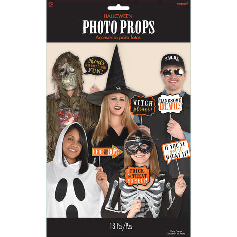 Photo booth tarvikkeet Halloween, 13 osaa