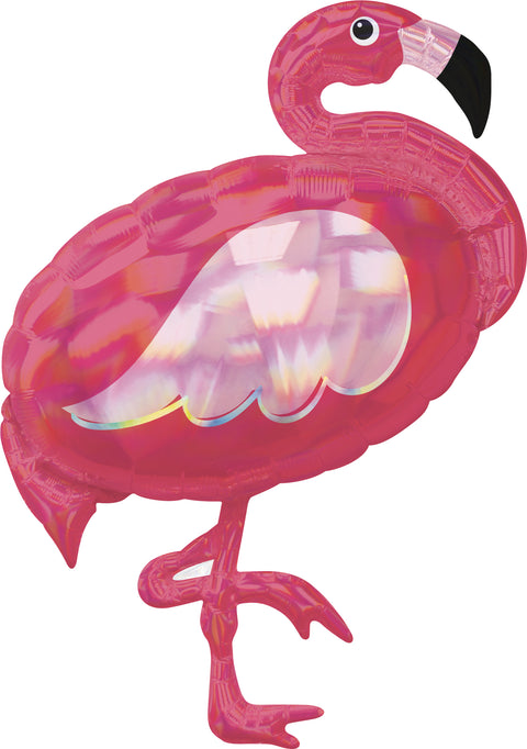Kimaltava flamingo erikoismuotofolio