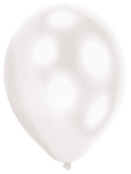 LED-ilmapallo 27 cm valkoinen 5 kpl/pss