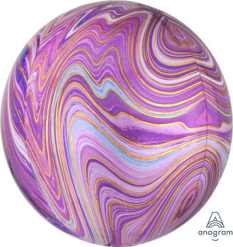 Marmori pallokas violetti 3D muotofoliopallo