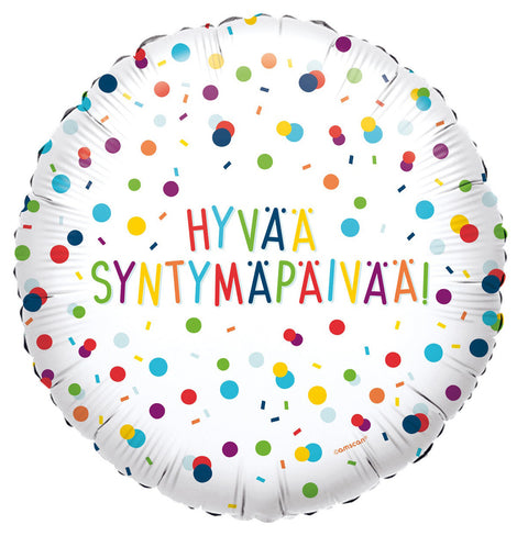 Hyvää syntymäpäivää foliopallo