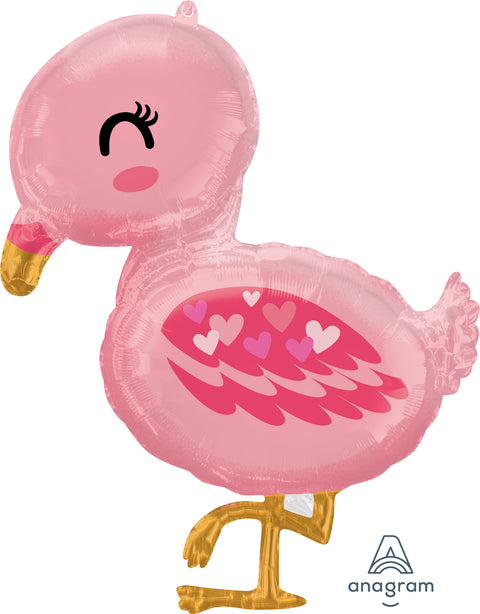 Pikku flamingo muotofoliopallo