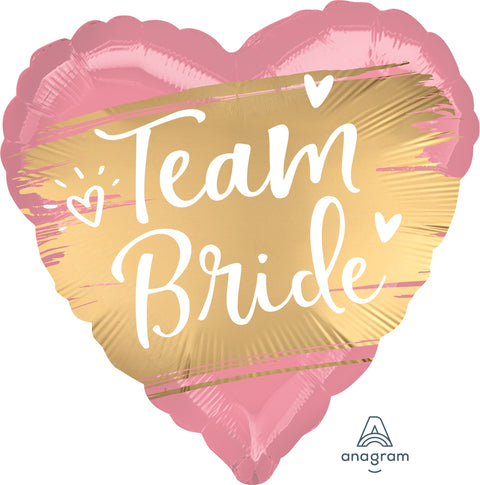 Team bride sydän foliopallo