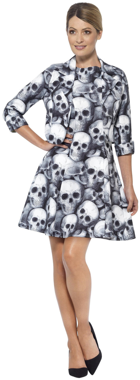 Pääkallomekko aikuisten naamiaisasu