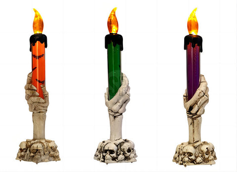 Halloween LED kynttilä lajitelmatuote, 3 erilaista