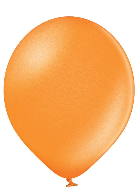 Ilmapallo 30 cm metallinhohto-oranssi 8 kpl/pss