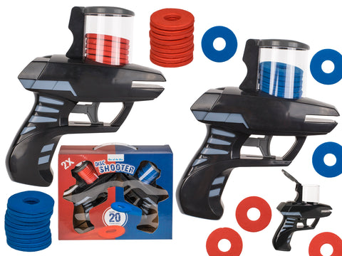 Kiekkopyssyt, 2 kpl pyssyjä ja 20 kiekkoa