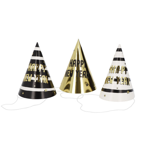 Pahvihattu Happy New Year 6 kpl/pkt