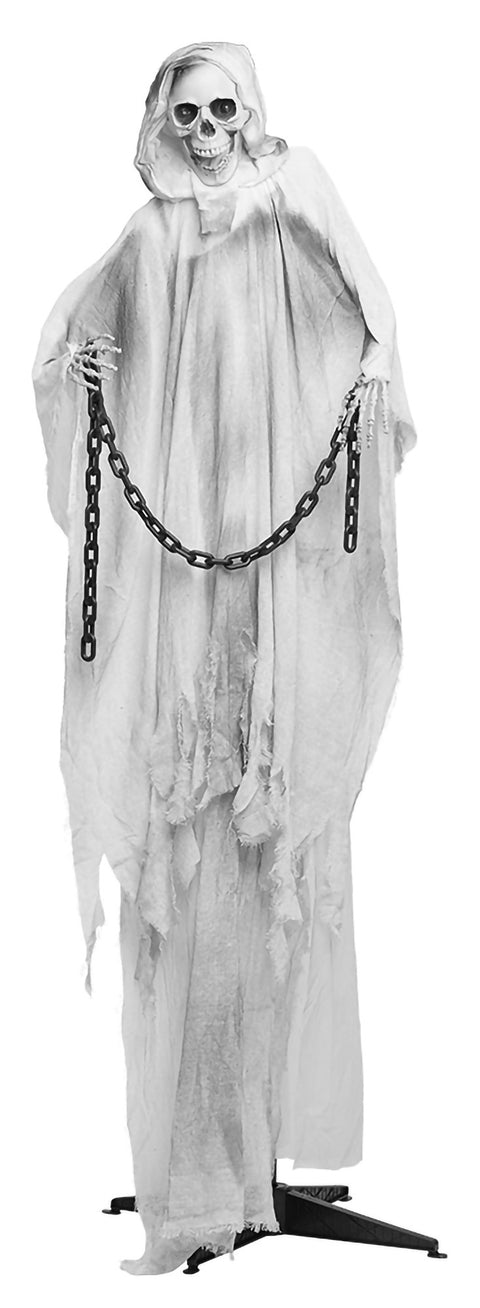 Luurankokoriste 190 cm äänellä, valolla ja liikkeellä